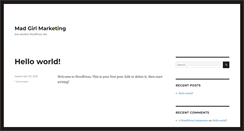 Desktop Screenshot of madgirlmarketing.com