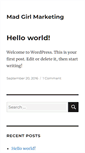 Mobile Screenshot of madgirlmarketing.com