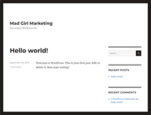 Tablet Screenshot of madgirlmarketing.com